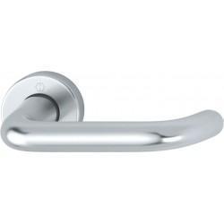 HOPPE 19mm dia. Satin Anodised Aluminium Lever on Sprung Round Rose - Grade 3
