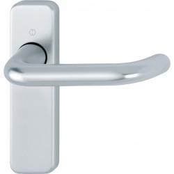 HOPPE 19mm dia. Satin Anodised Aluminium Lever Latch Backplate Furniture