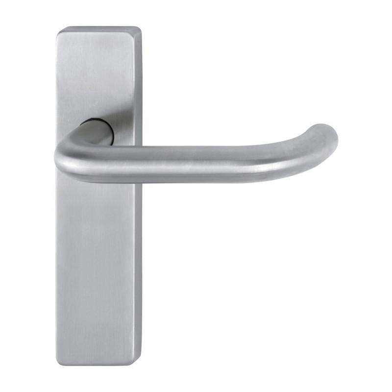 ARRONE 19mm dia. Satin Stainless Steel Steel Lever Latch Backplate Furniture (B)