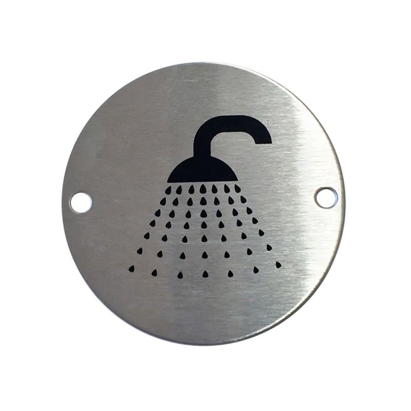 Satin Stainless Steel Shower Sign