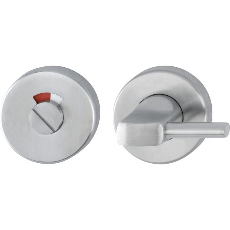 52mm dia. x 6mm Satin Stainless Steel Grade 316 Disabled Turn, Release & Indicator