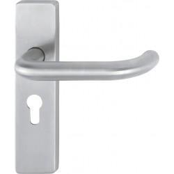 ARRONE AR361/13 Stainless Steel Euro Lever Lock Handle on Backplate