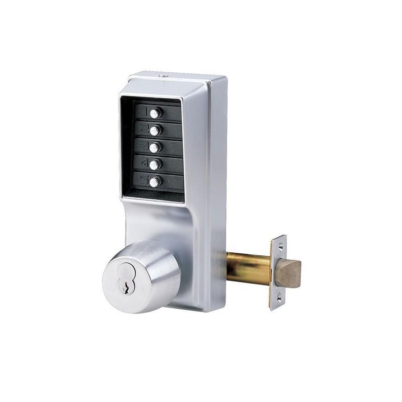 KABA Simplex 1021 Digital Lock - Key Override - Satin Chrome