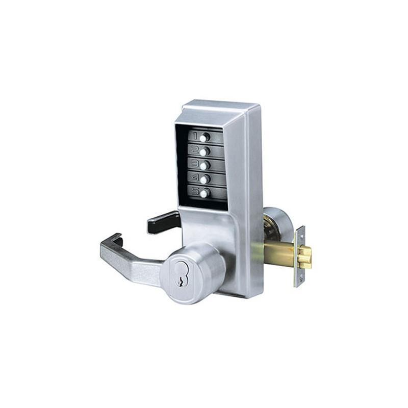 KABA Simplex L1021 Digital Lock - Key Override - Satin Chrome