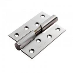 102mm X 76mm Satin Stainless Steel Rising Butt Hinge