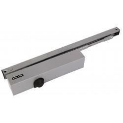 Briton 2130B.TE Electromagnetic Hold Open Slide Arm Door Closer Silver