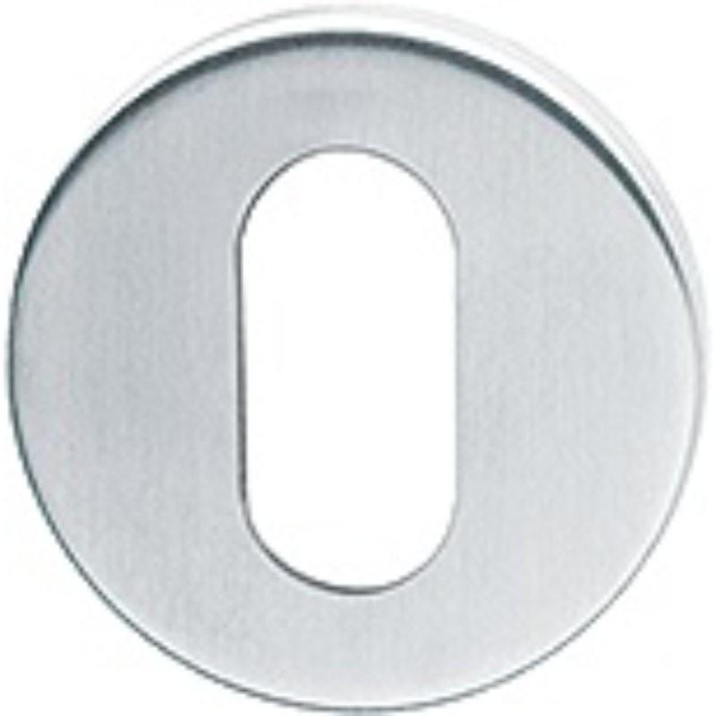 50 x 6mm Satin Stainless Steel Oval Profile Escutcheon