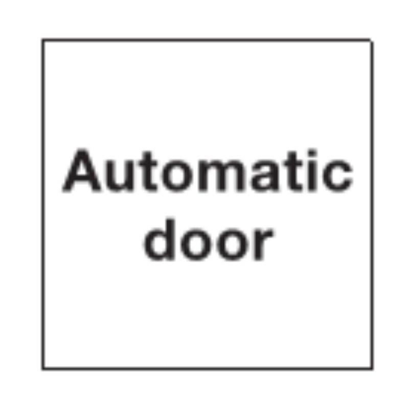 Automatic Door Signage