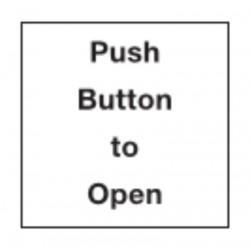 Push Button to Open Signage