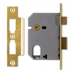 UNION L2241 Oval Profile Mortice Sashlock - P Brass