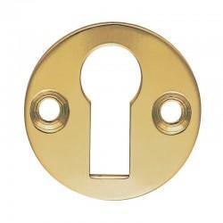 M41 Open Key Escutcheon - Polished Brass