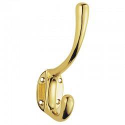 Carlisle Brass AQ25 Brass Hat & Coat Hook - Polished Brass