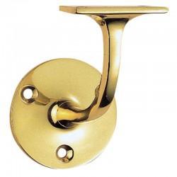 AA85 Handrail Bracket - Polished Brass