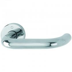 ARRONE 19mm dia. Polished Stainless Steel Grade 316 Lever on Sprung Round Rose - Grade 3