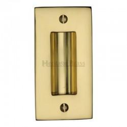 C1820 Flush Pull Handle - 102mm Brass