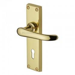 V700 Victorian Lever Lock Furniture - Brass