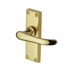 V710 Victorian Lever Latch Furniture - Brass