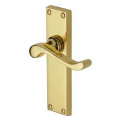 V803 Bedford Lever Latch Furniture - Brass