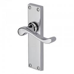 V803 Bedford Lever Latch Furniture - Polished Chrome