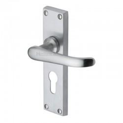 V727 Victorian Euro Profile Lever Lock Door Handle Furniture