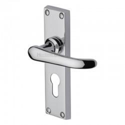 V727 Victorian Euro Lock Furniture - Polished Chrome