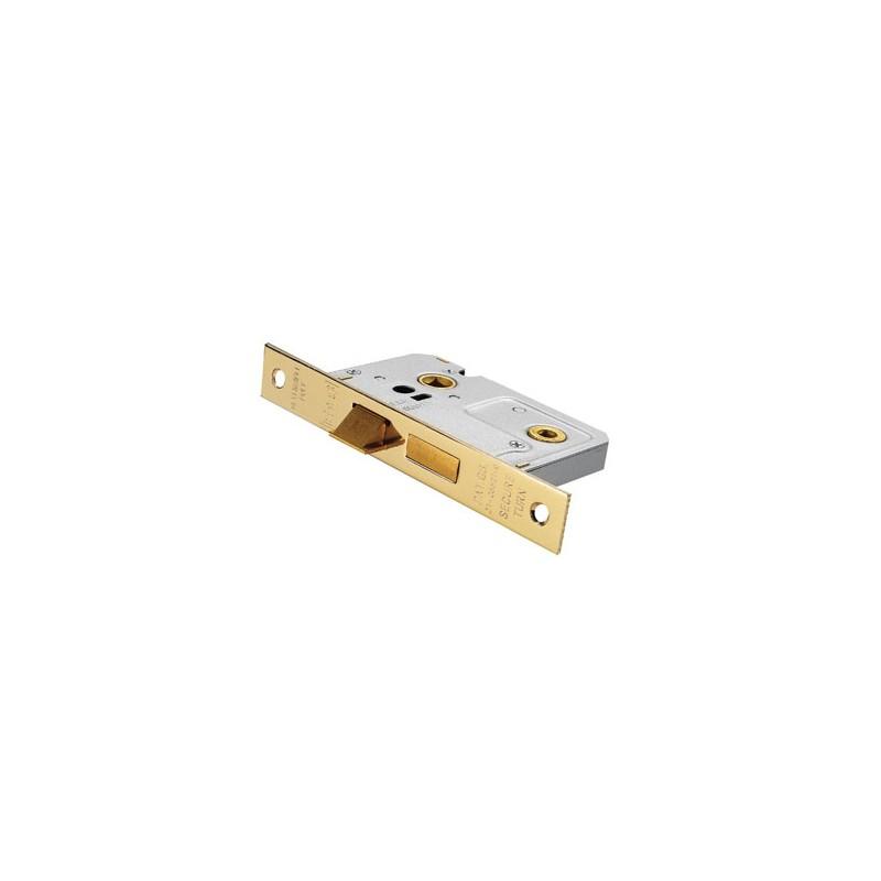 Eurospec Easi-T Bathroom Lock - Electro-brass Eurospec Easi-T Bathroom Lock - Electro-brass