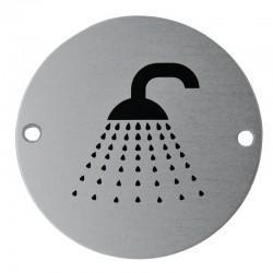 Satin Aluminium Shower Sign