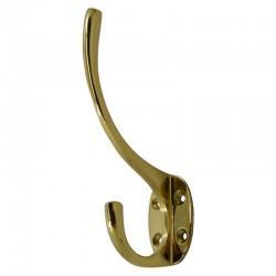 Polished Brass Hat & Coat Hook