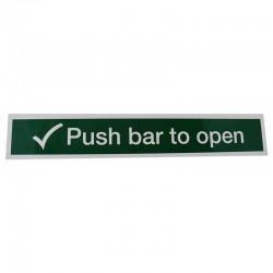Push Bar To Open Sign 90mm x 540mm
