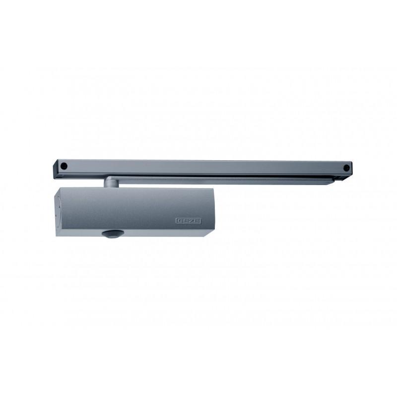 Geze TS3000VE Electromagnetic Hold Open Slide Arm Door Closer Silver