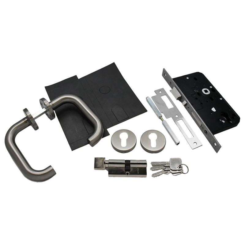 Fire Rated Door Lock and Door Handle Set - Escape Lock Kit - High Specification