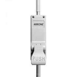 ARRONE AR884 Push Pad Single Panic Bolt Silver Close Up Image