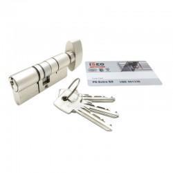 Iseo F6 Extra S3 Euro Cylinder and Turn Image with Keys and Card