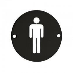 Black Male Toilet Sign