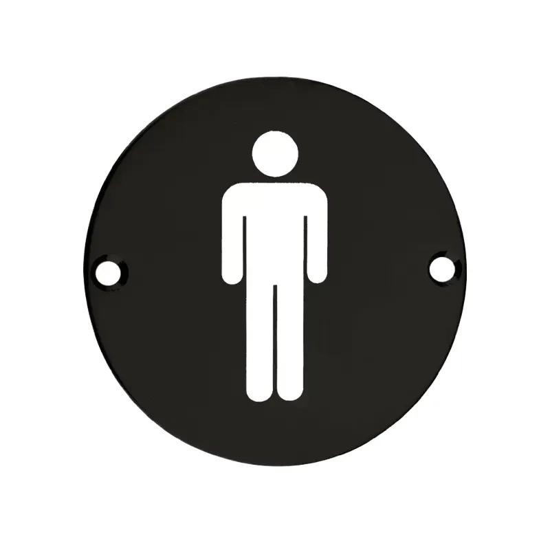 Black Male Toilet Sign