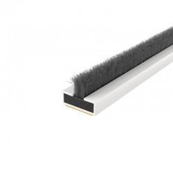 10mm intumescent fire and smoke brush seal in white