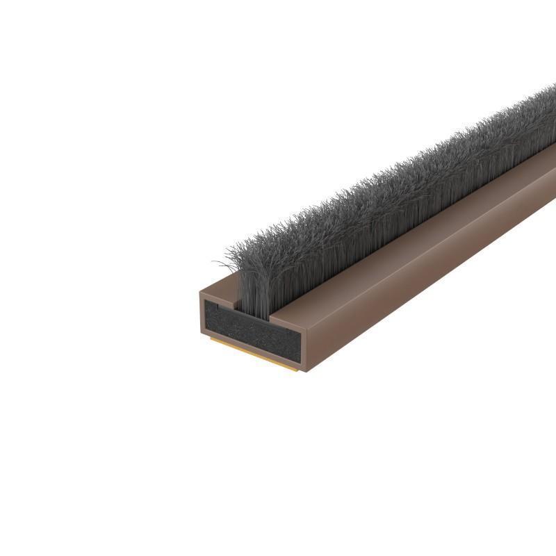 10mm intumescent fire and smoke brush seal in brown