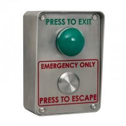 Self Resetting Emergency Exit Button With Vandal Resistant Design