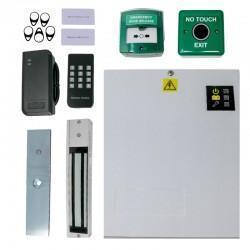 12v DC - Single Door Maglock Touch Free Access Control Kit with Proximity Reader