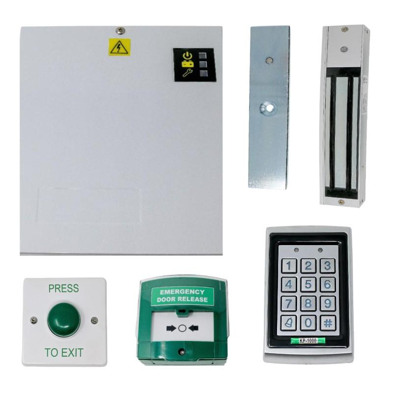 12v DC - Standalone Single Door Maglock Access Control Kit with Keypad