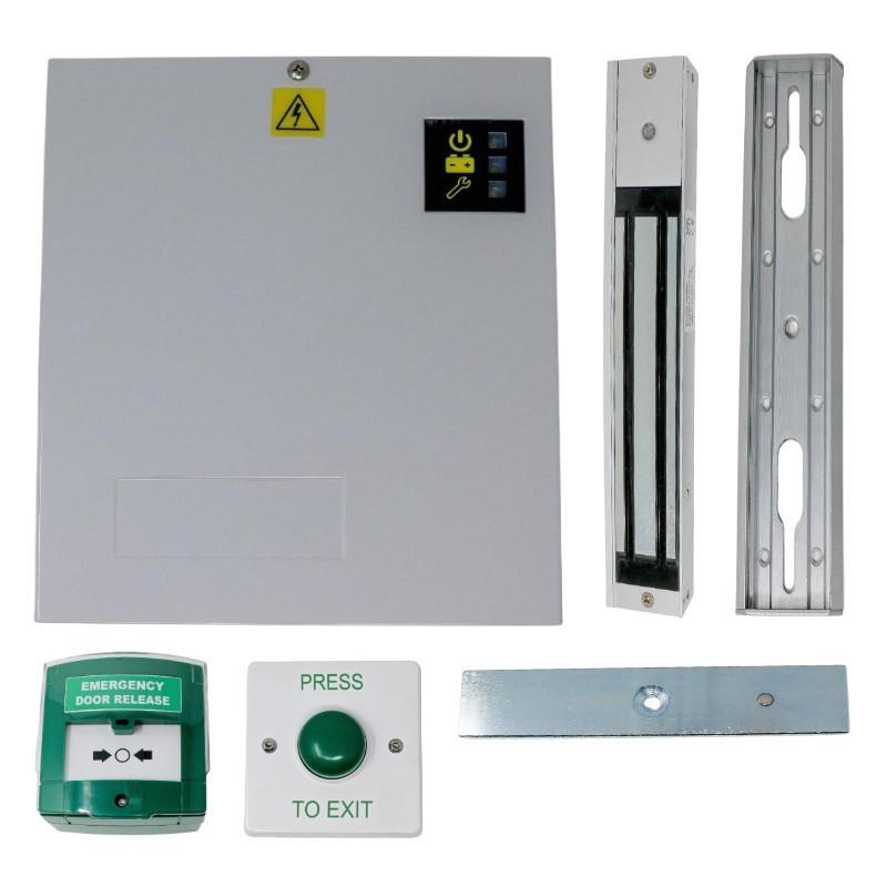Fire Rated 12v DC - Standalone Single Door Maglock Access Control Kit