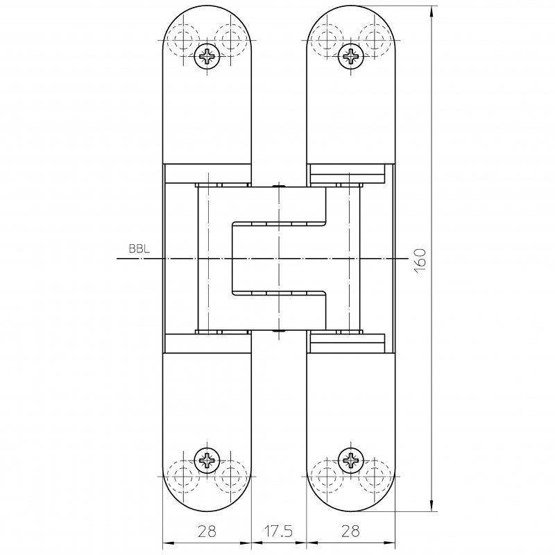 Dimensions Of The Tectus TE 340 3D Hinge From Simonswerk Dimensions Of The Tectus TE 340 3D Hinge From Simonswerk