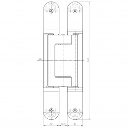 Dimensions Of The Tectus TE 640 3D Hinge From Simonswerk Dimensions Of The Tectus TE 640 3D Hinge From Simonswerk