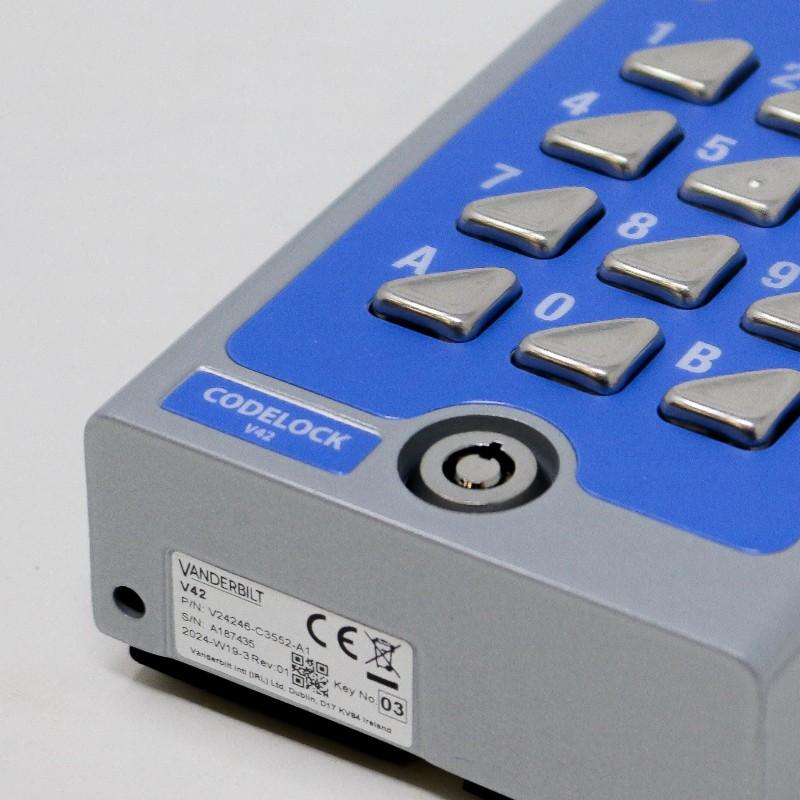 Vanderbilt V42 Keypad Close Up Vanderbilt V42 Keypad Close Up