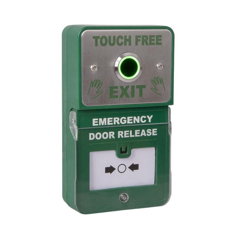 Dual Unit - "Touch Free" Exit c/w Resettable Emergency Door Release (B) Dual Unit - "Touch Free" Exit c/w Resettable Emergency Door Release (B)
