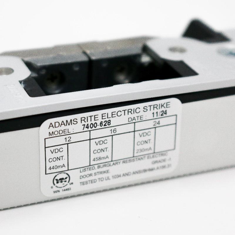 Adams Rite 7400 Electric Strike - Label Adams Rite 7400 Electric Strike - Label