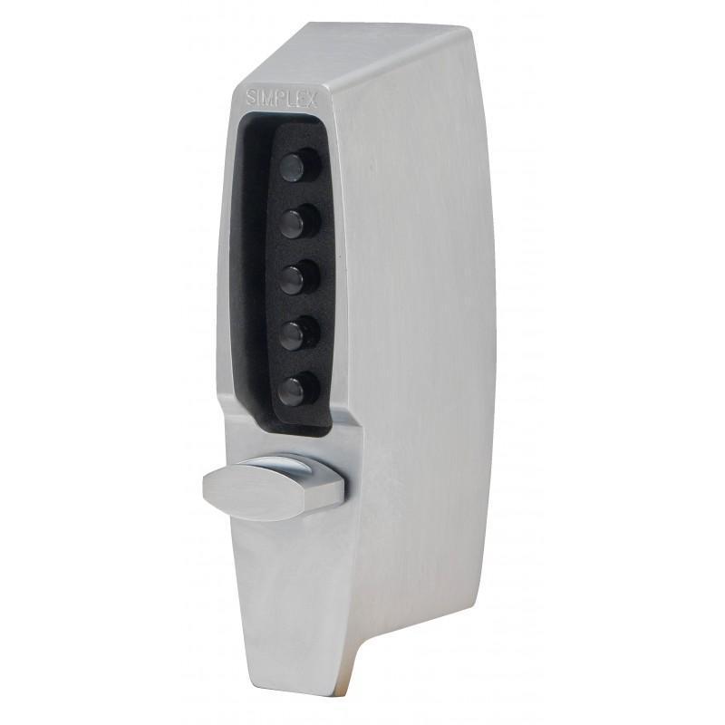 KABA Simplex 7106 Digital Lock with Nightlatch Satin Chrome 1