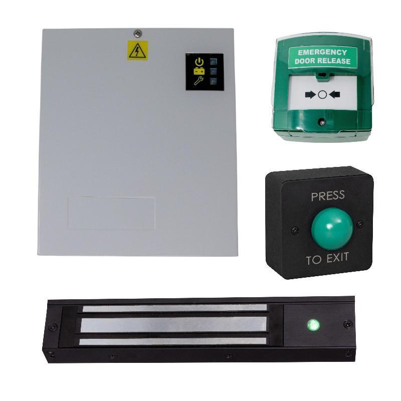 12V DC Maglock Access Control Kit In Black