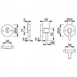 Dimensions For The Arrone AR961/69D Turn And Indicator