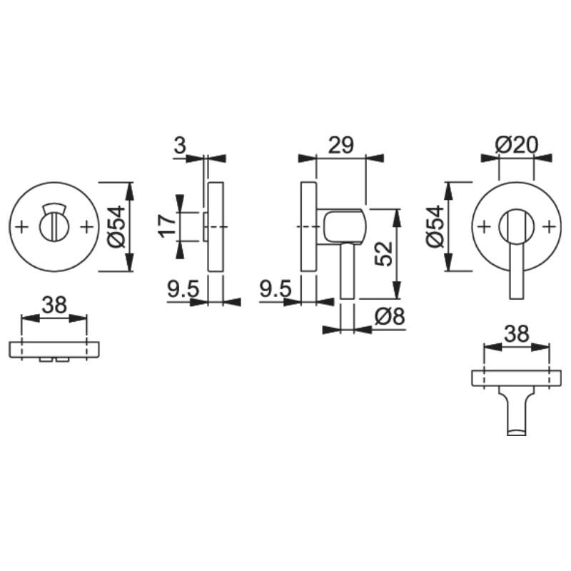 Dimensions For The Arrone AR961/69D Turn And Indicator